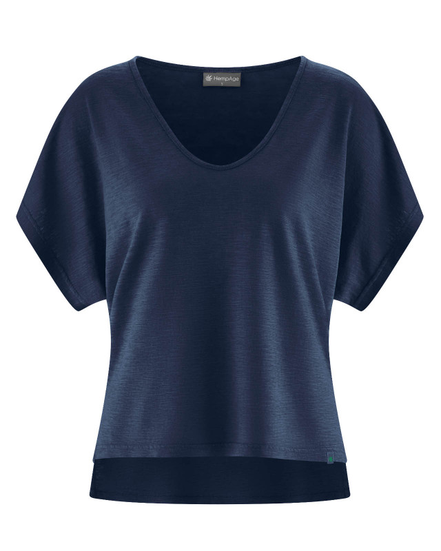 HempAge Hanf Shirt - Farbe navy aus Hanf und Bio-Baumwolle